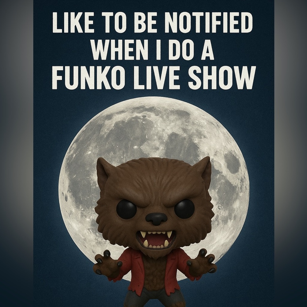 Funko live show pop up flyer